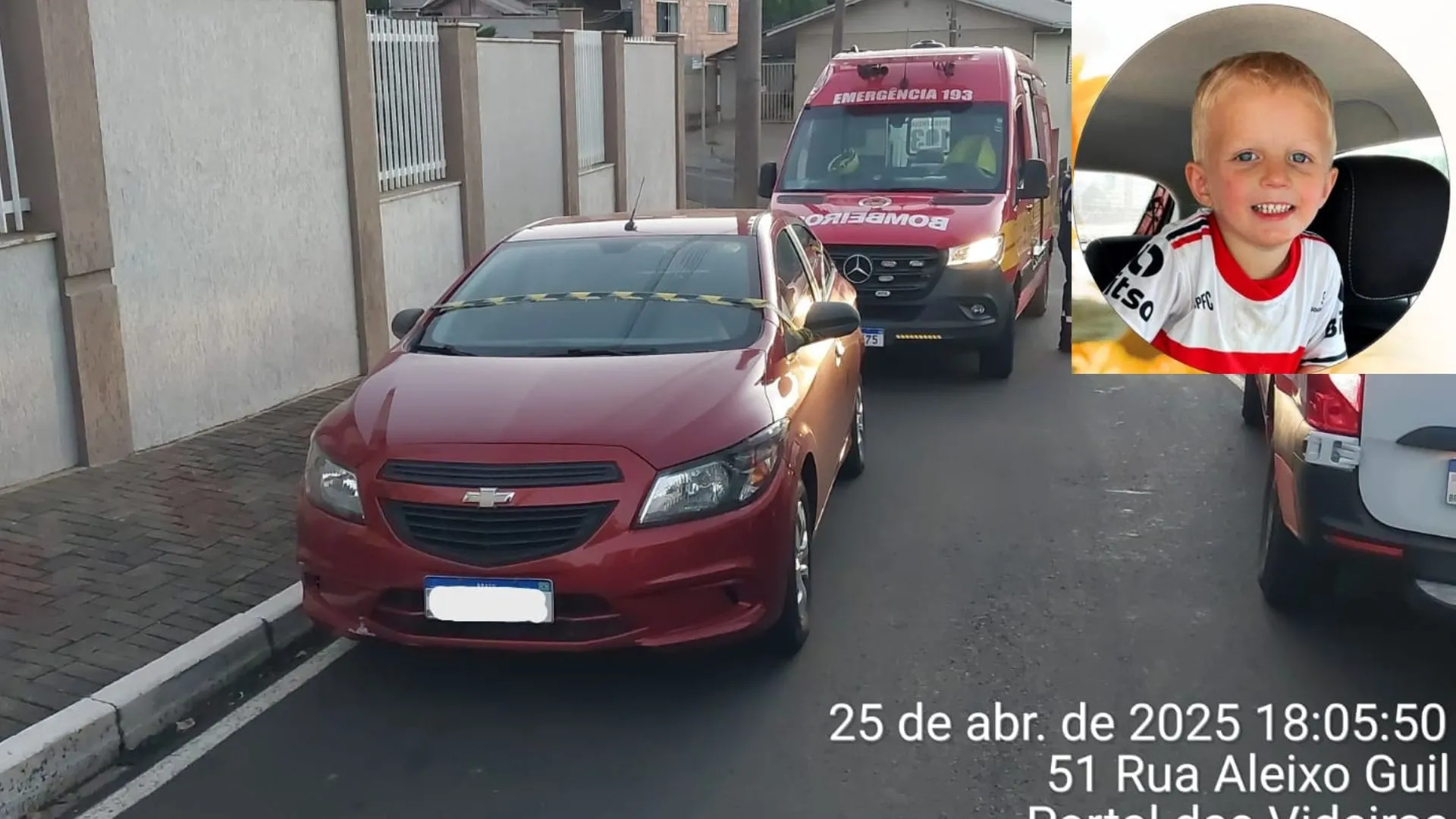 Quem era a criança esquecida no carro em Videira