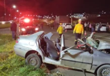 Grave acidente em Curitibanos deixa vítima fatal e feridos