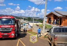 Incêndio em residência mobiliza bombeiros em Caçador