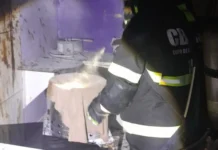 Bombeiros controlam incêndio em padaria em Salto Veloso