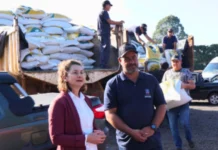 Produtores rurais de Iomerê recebem sementes de pastagem para o inverno