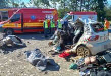 Taxista de Fraiburgo e passageira morrem em grave acidente