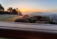Frente fria traz queda nas temperaturas e geada para SC