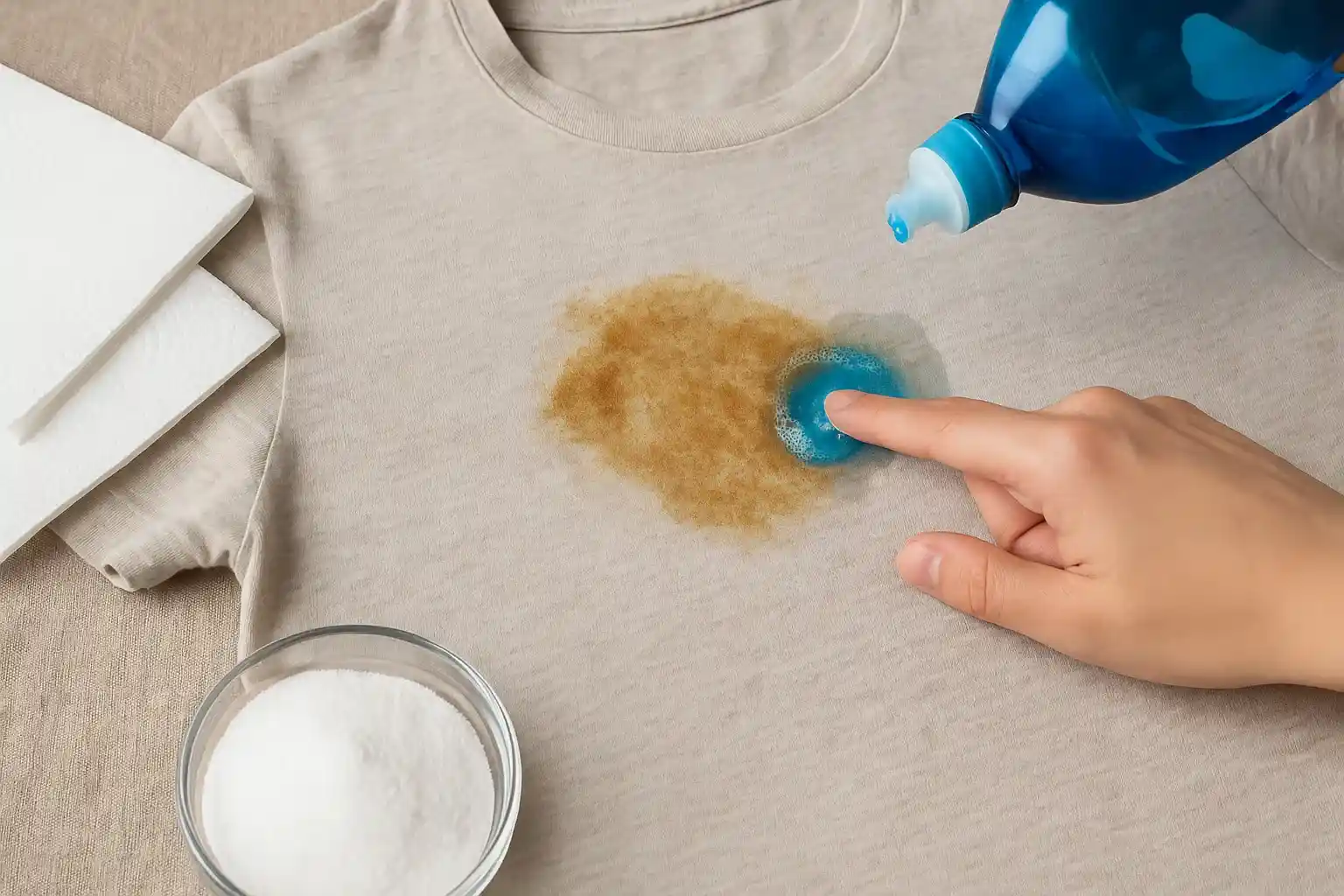 3 dicas matadoras para tirar manchas de gordura da roupa