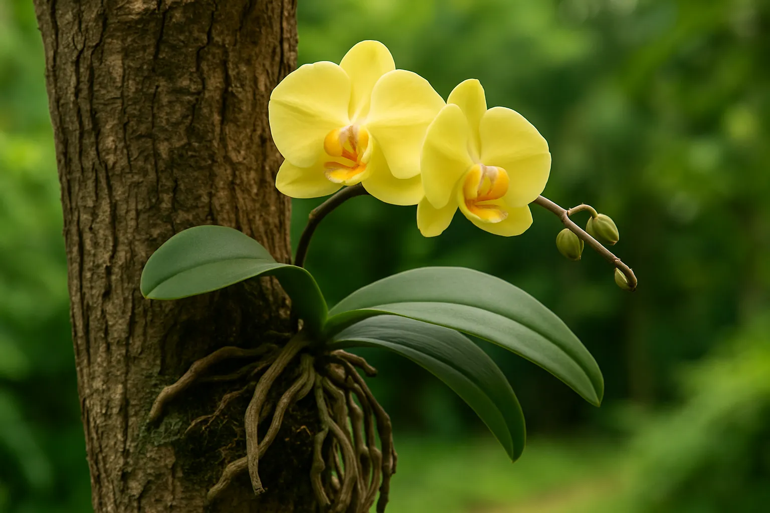 Como fazer a orquídea se fixar no tronco e explodir em flores
