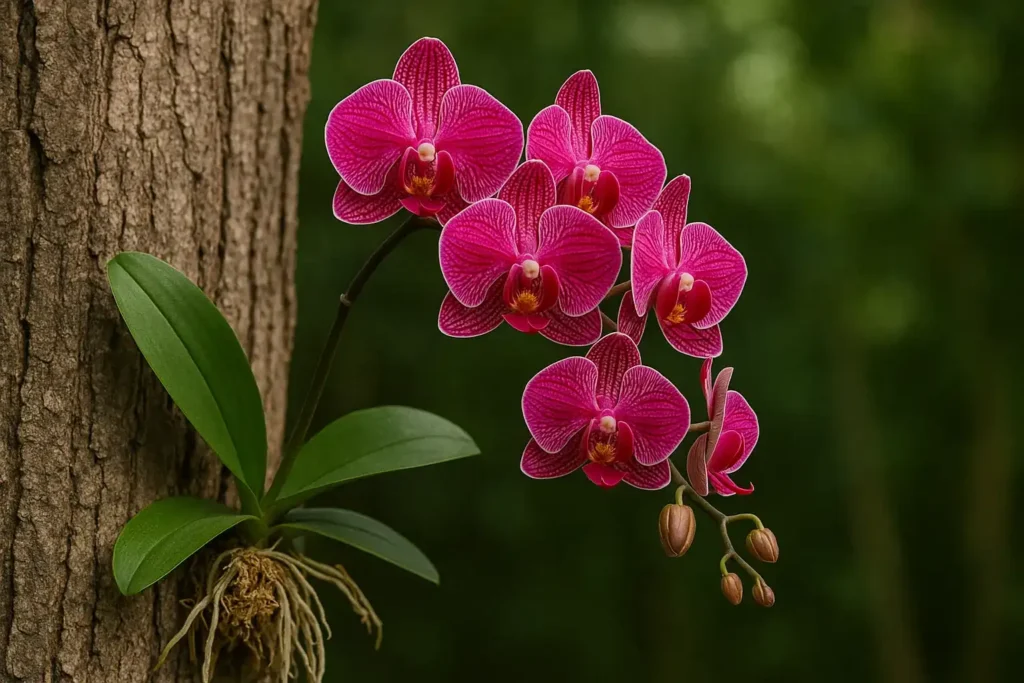 Como fazer a orquídea se fixar no tronco e explodir em flores