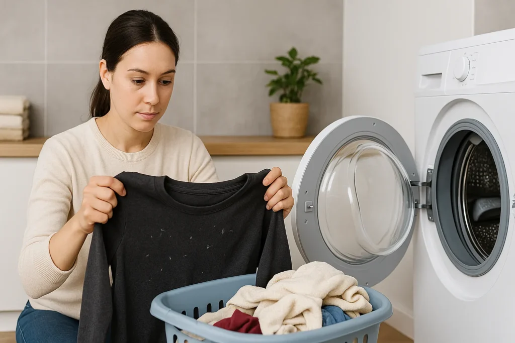 Como remover pelos da roupa na lavagem