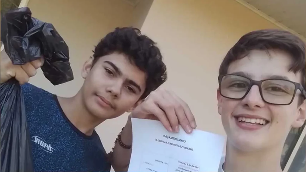 Estudantes de escola pública dão exemplo com ação ambiental