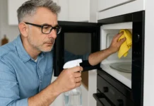 Evite esse erro ao limpar o micro-ondas: ele pode causar cheiro e danos invisíveis