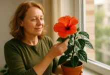 Hibisco em vaso exige 2 truques para florescer dentro de casa