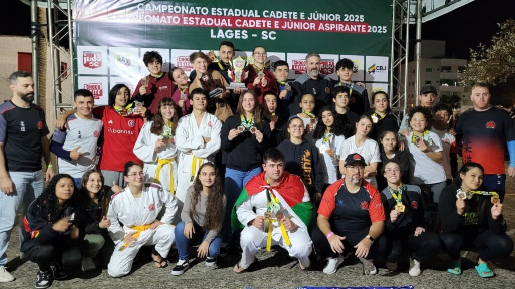 AVJ de Videira conquista título geral no Campeonato Estadual de Judô