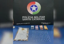 Polícia prende casal com drogas perto de escola em Caçador