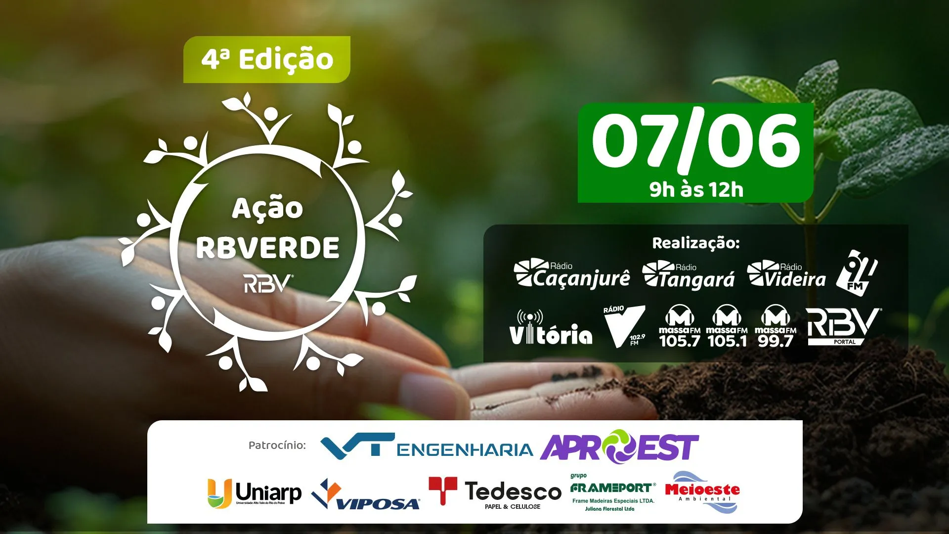 RBVerde acontece em Caçador dia 7 de junho