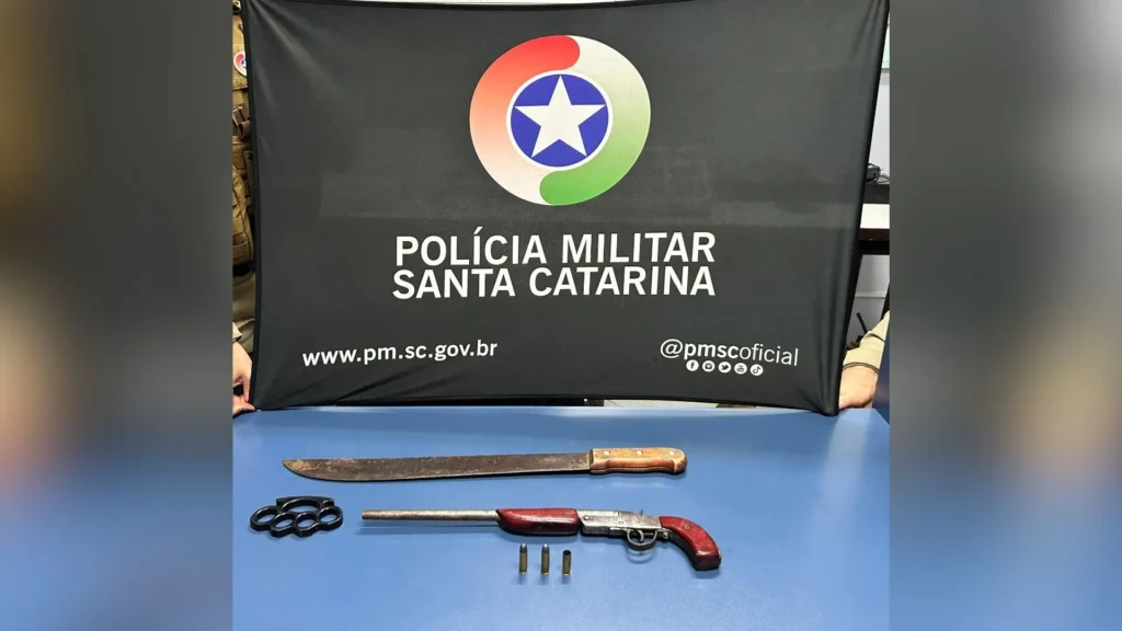 PM apreende arma após disparos no interior de Calmon