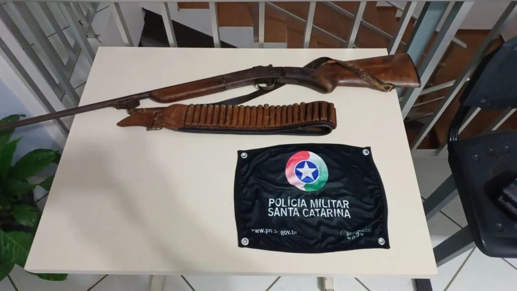 Arma de fogo é apreendida em Fraiburgo pela PM