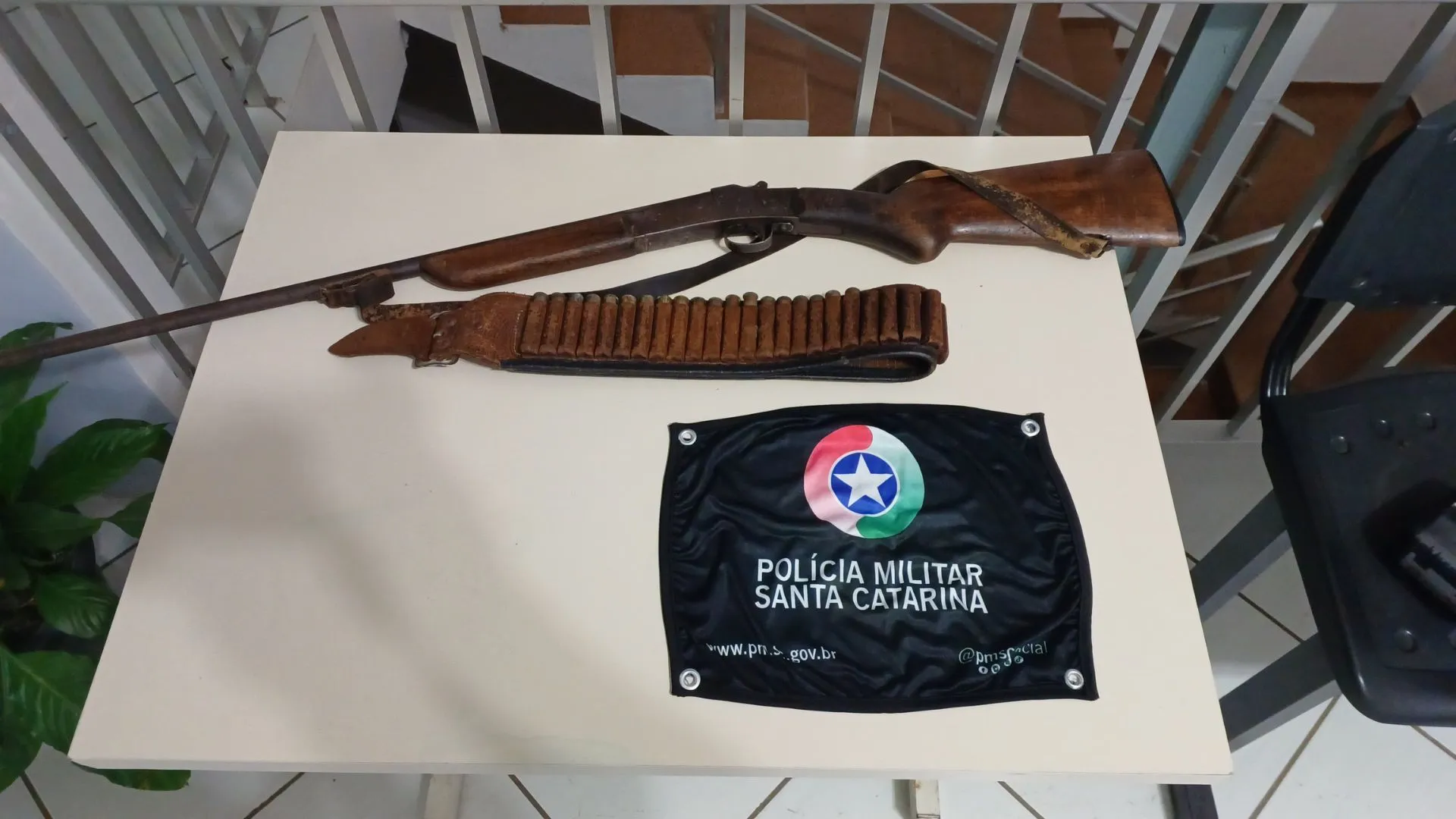 Arma de fogo é apreendida em Fraiburgo pela PM