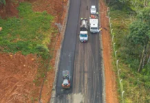 Ligação entre Amarante e Santa Gema recebe pavimentação asfáltica em Videira