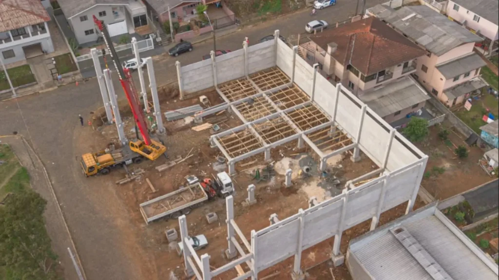 Avançam as obras do ginásio de esportes do bairro Panazzolo em Videira
