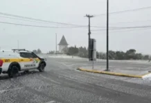 Serra do Rio do Rastro é interditada após forte nevasca em SC