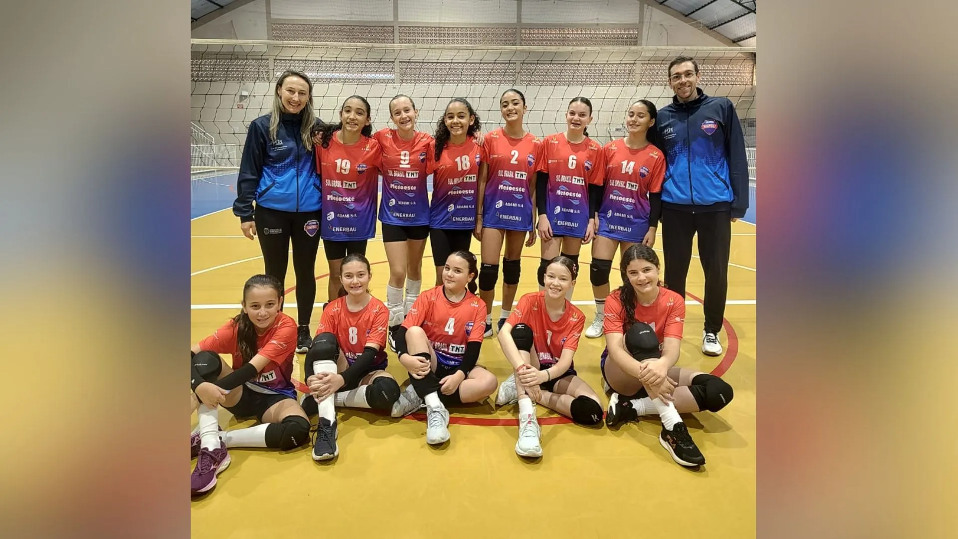 Sub-13 do Napoli/Caçador conquista o 2º lugar na Liga Serrana