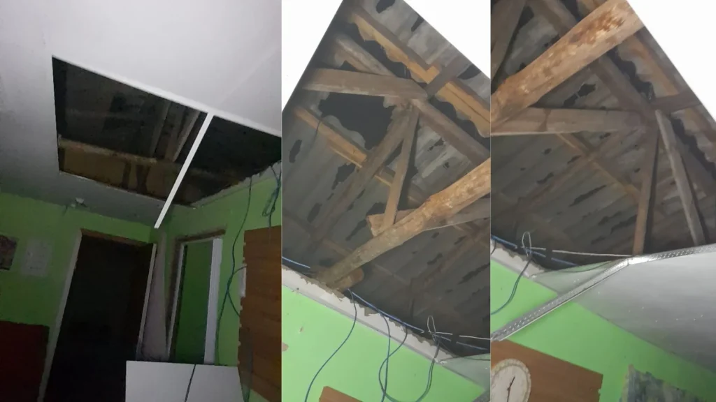 Tempestade com granizo causa destruição no interior de Videira