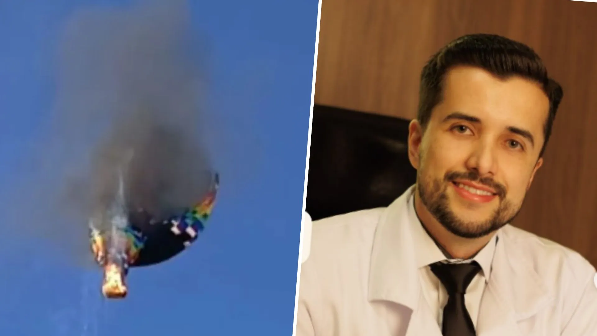 Médico de Fraiburgo está entre os mortos em acidente com balão em SC