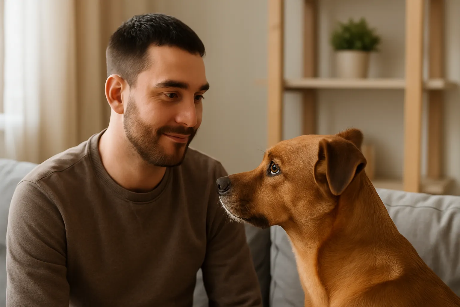 O que significa quando seu cachorro não tira os olhos de você