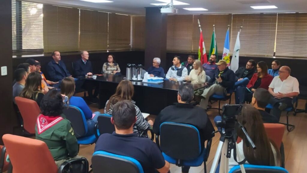 Videira unida para ajudar as comunidades afetadas pela chuva de granizo