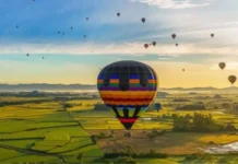 Voos de balão em Praia Grande retornam com novas regras de segurança