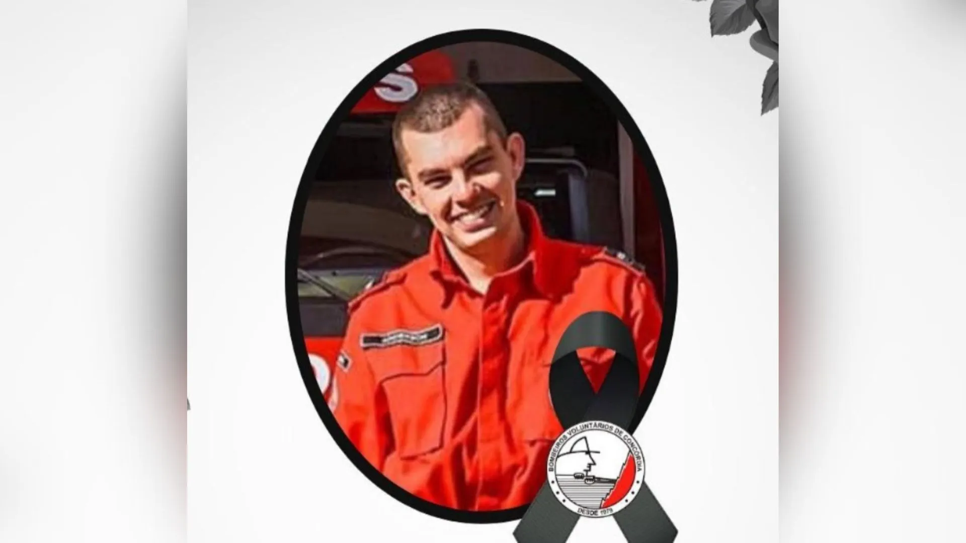 Morre Anderson Correia, bombeiro voluntário de Concórdia