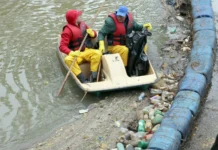 Eco Barreira no Rio do Peixe apresenta redução no volume de lixo