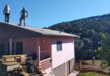 Família Serafini recomeça após granizo em Videira