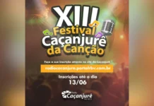 Inscrições para o 13º Festival Caçanjurê da Canção encerram hoje