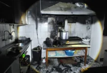 Lanchonete em Videira é parcialmente destruída por incêndio