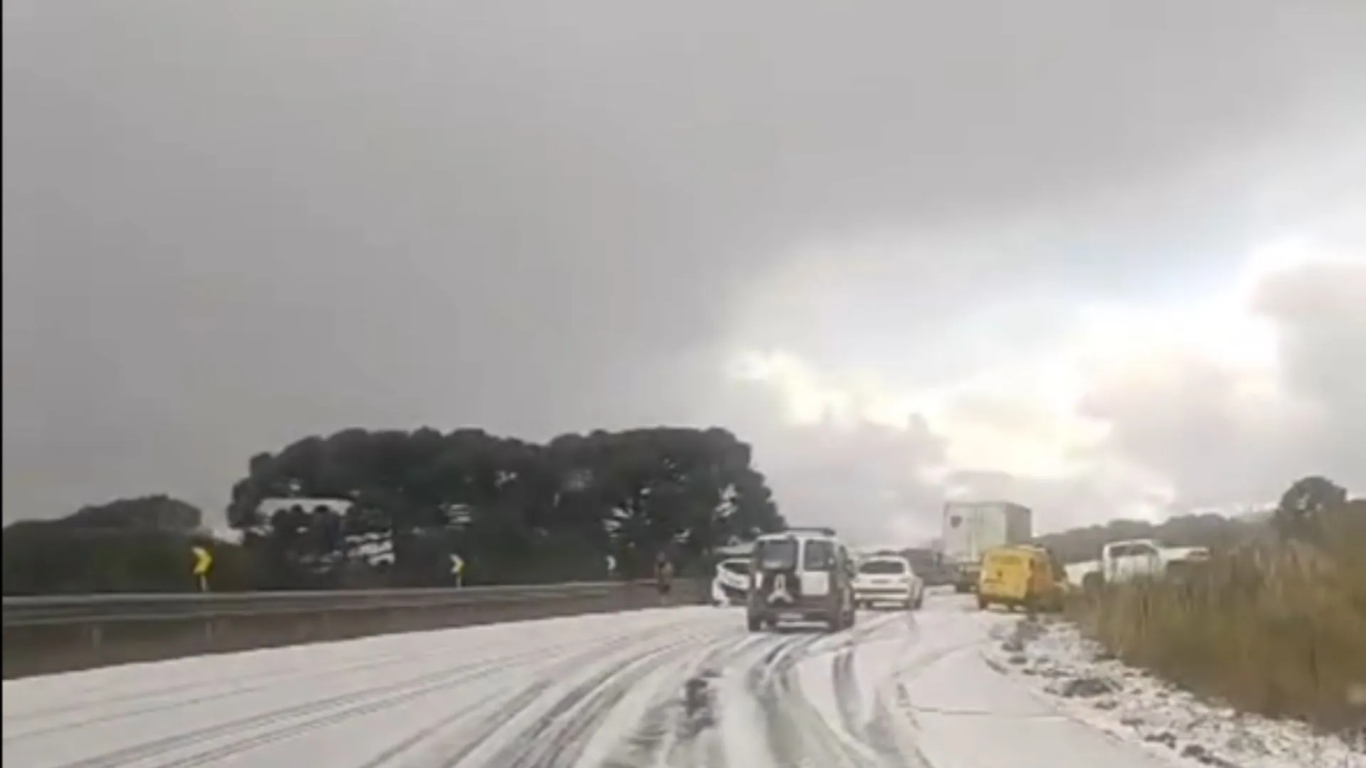Granizo atinge São Joaquim e assusta moradores