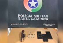 Ação conjunta das polícias resulta na captura de foragido e apreensão de drogas em Videira