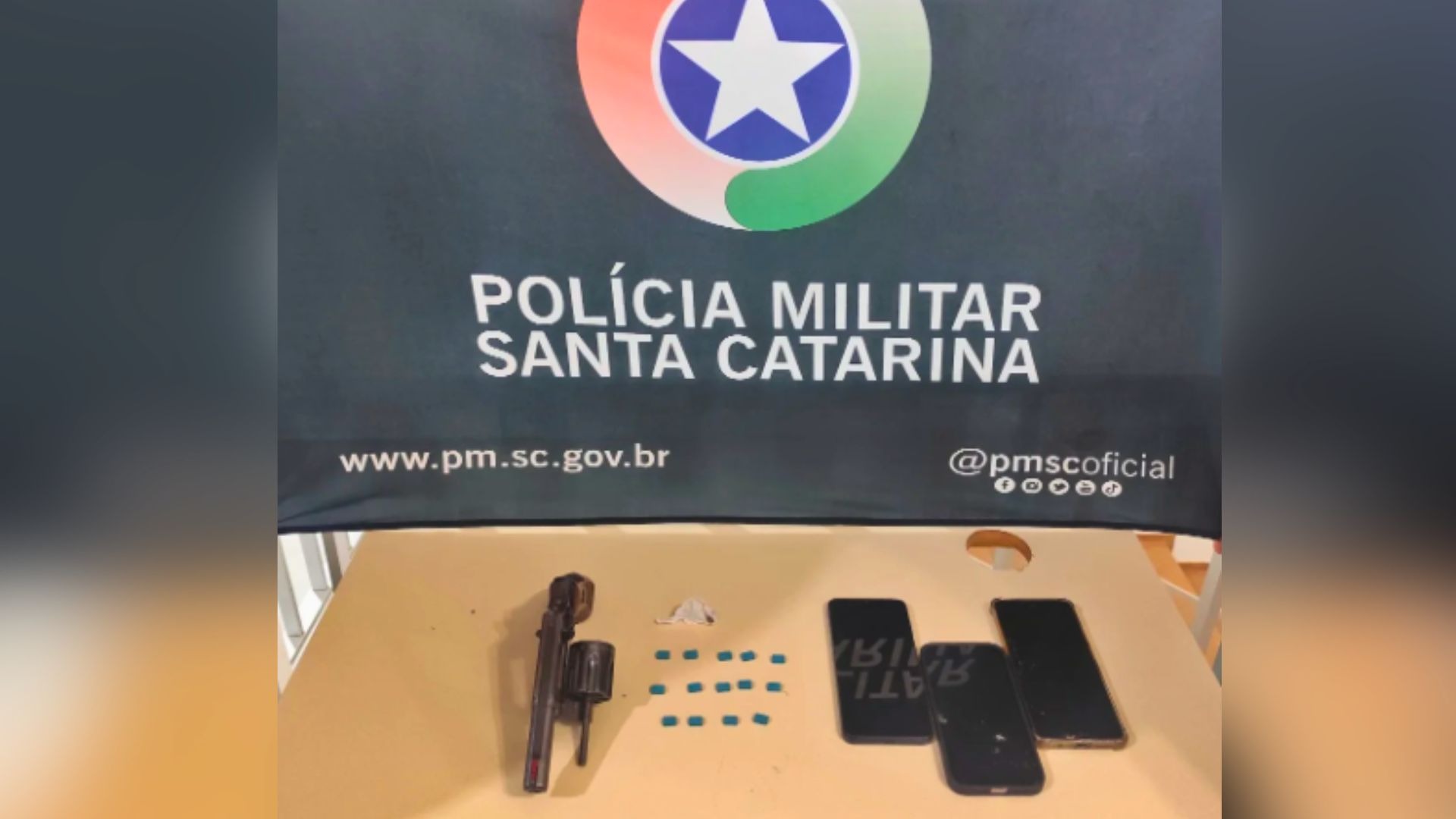 Ação conjunta das polícias resulta na captura de foragido e apreensão de drogas em Videira