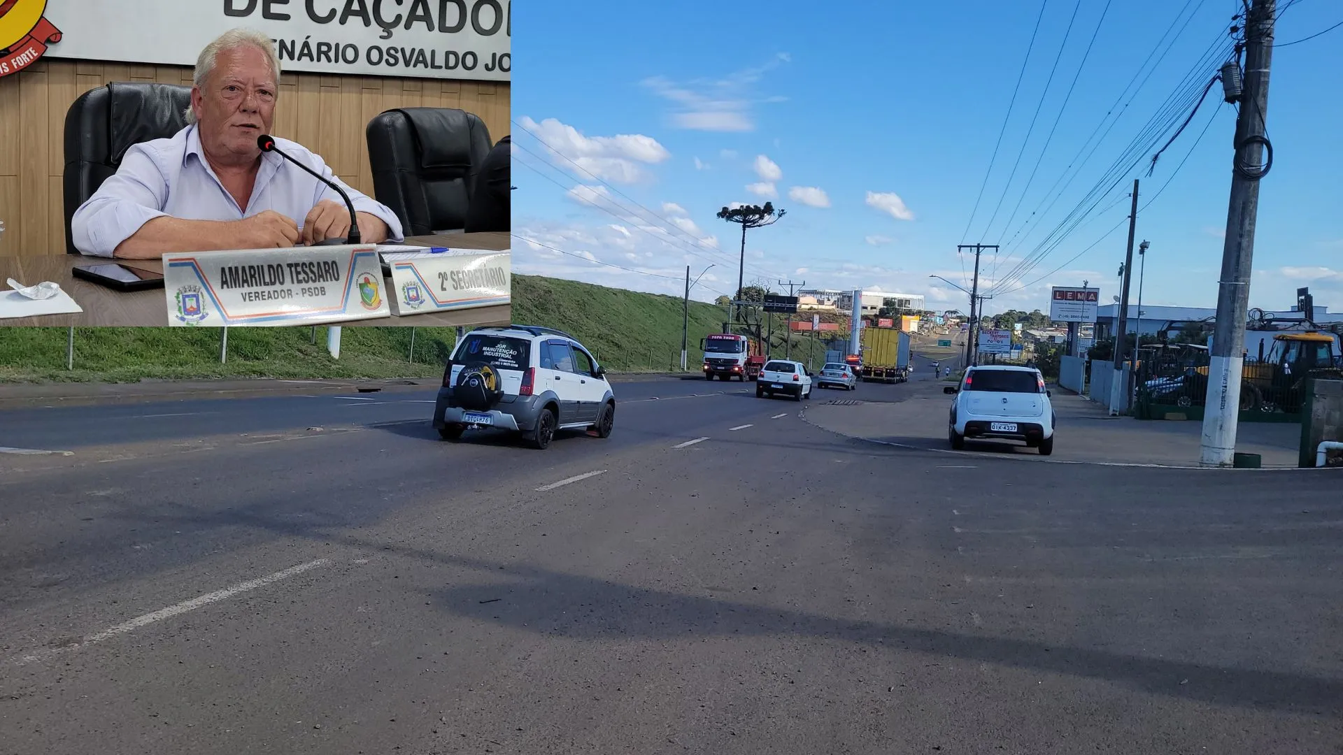 Vereador solicita duplicação da Rodovia Honorino Moro em Caçador