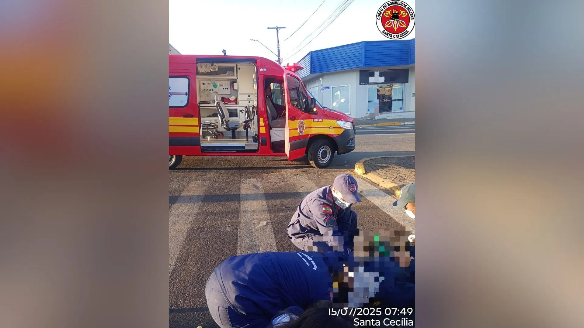 Três meninas ficam feridas em atropelamento em Santa Cecília
