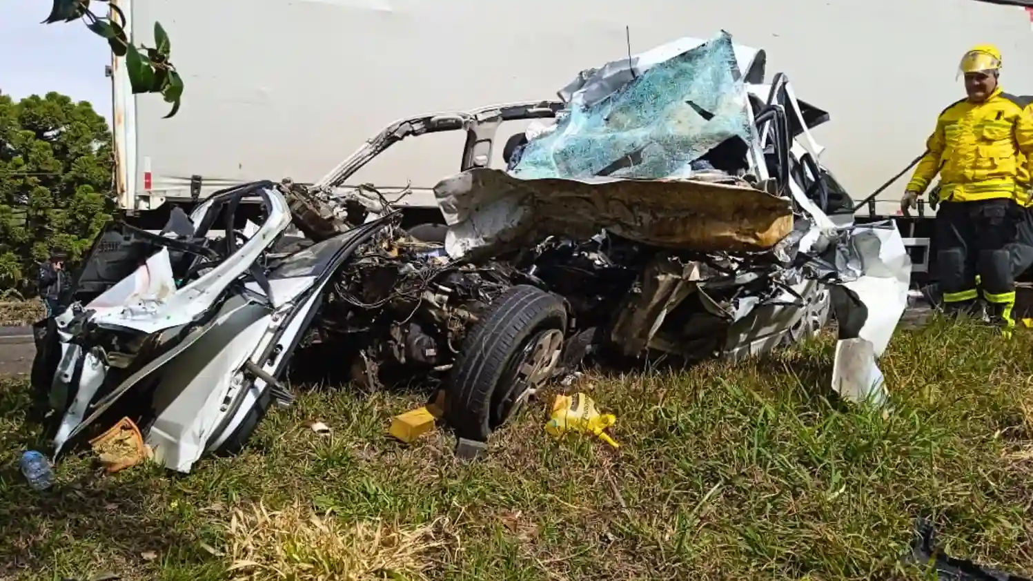 Acidente na BR-282 mata três pessoas da mesma família
