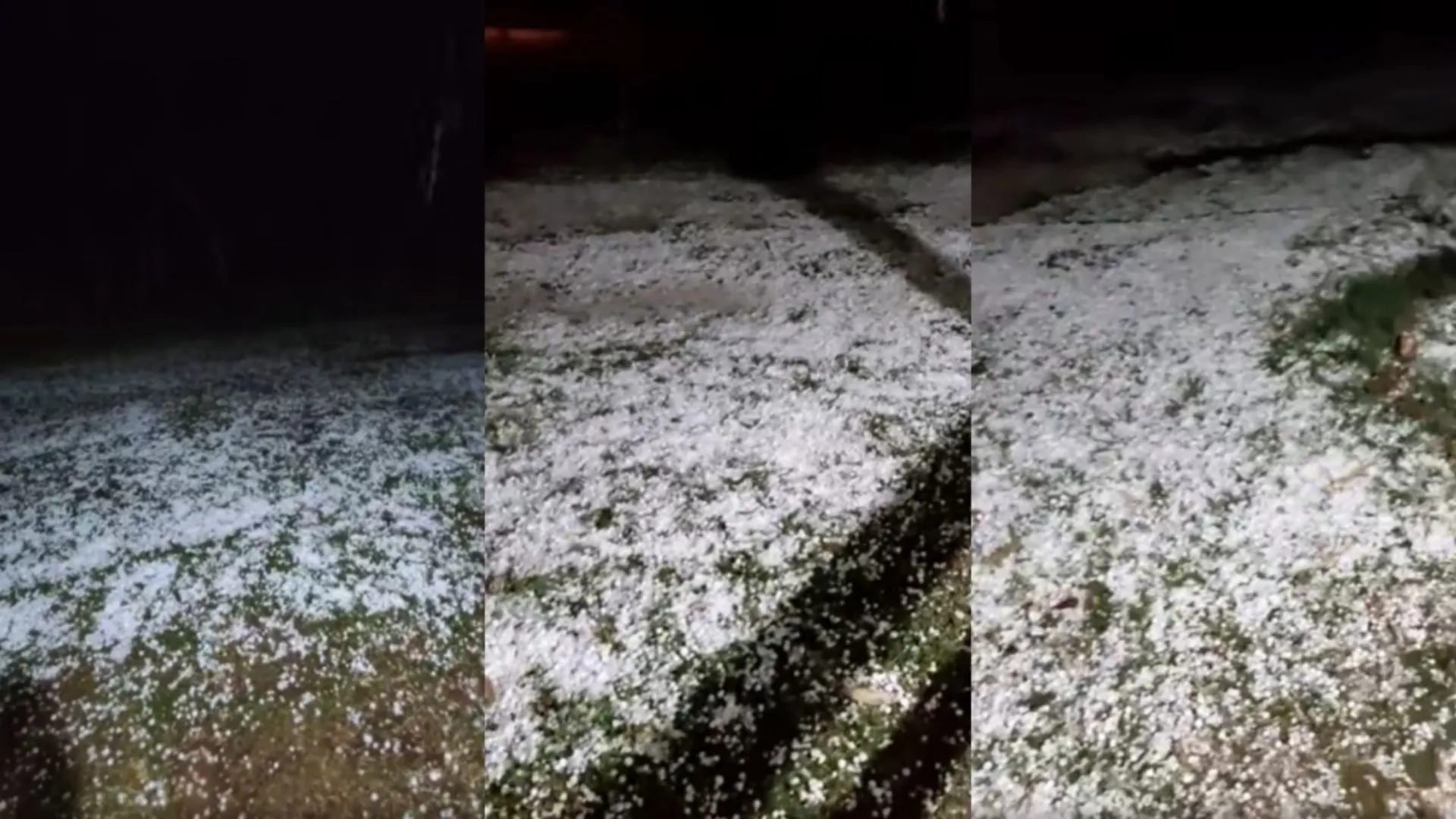 Granizo surpreende moradores no Meio Oeste de Santa Catarina