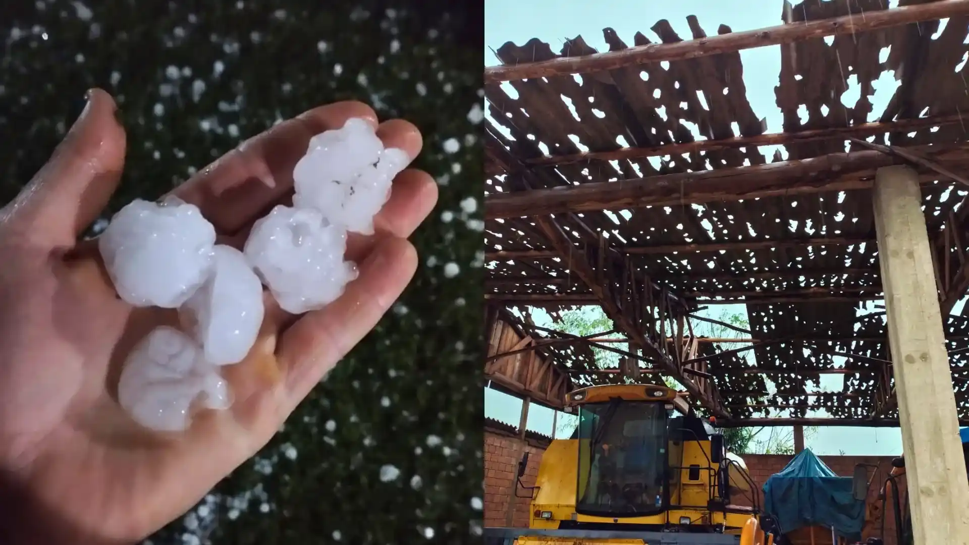 Granizo em Videira