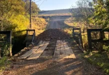 Moradores aguardam reforma de ponte entre Caçador e Rio das Antas