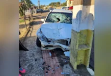 Três pessoas ficam feridas em acidente em Lebon Régis