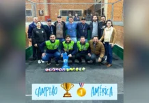 América é campeã do Campeonato Municipal de Bocha em Iomerê