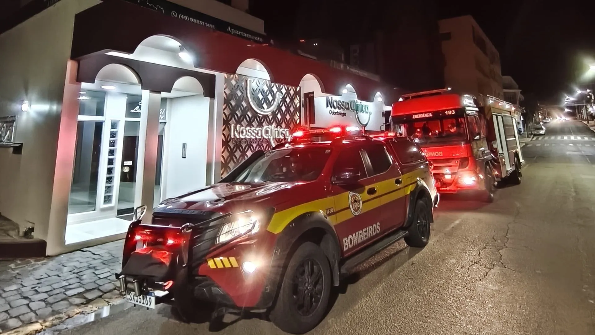 Dois princípios de incêndio em menos de 24 horas mobilizam bombeiros em Curitibanos