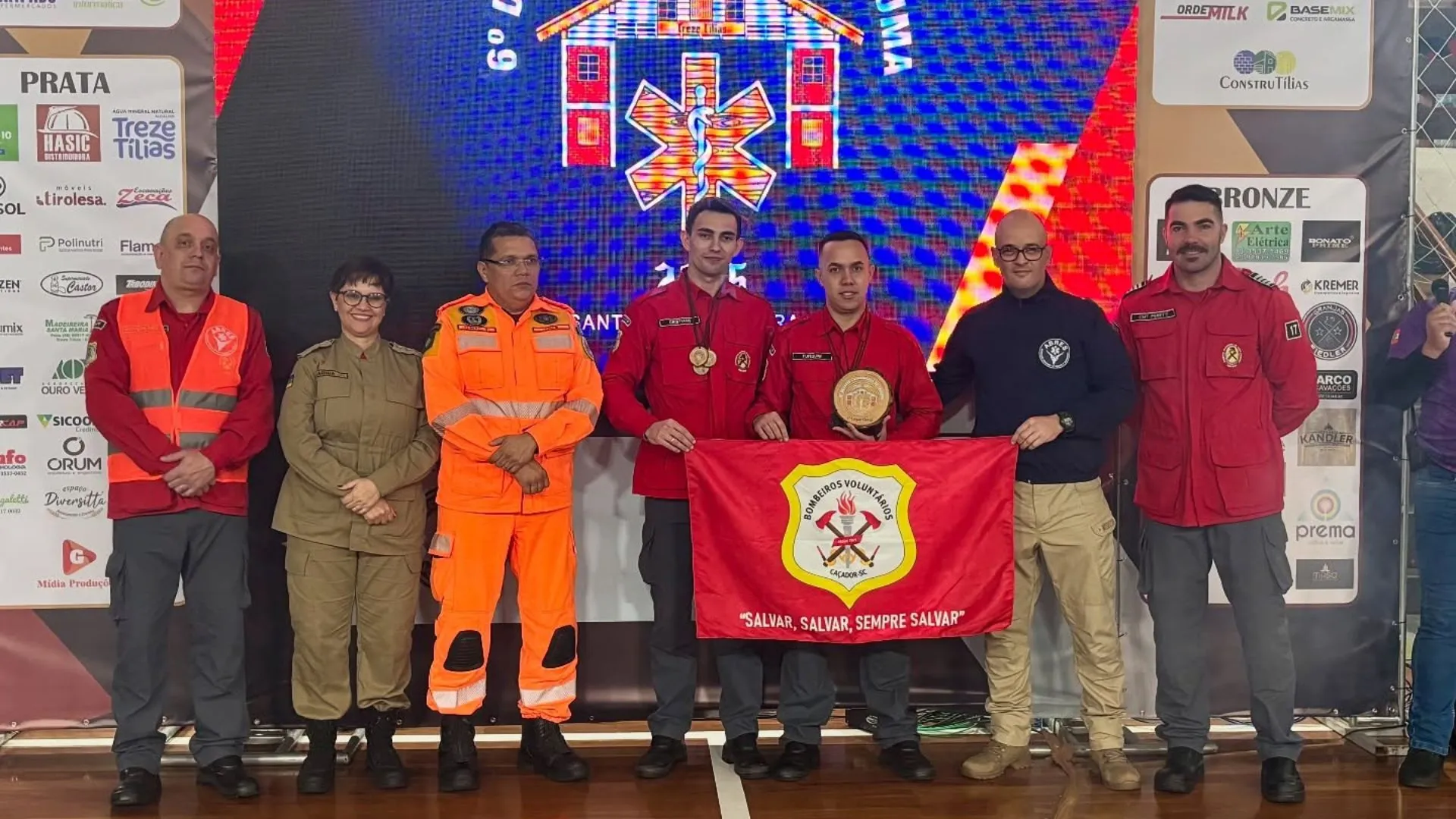 Equipe Bravo de Caçador vence competição estadual de trauma