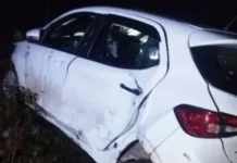 Homem invade sítio em Campos Novos e, durante fuga, capota veículo roubado em Monte Carlo