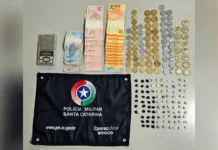 Mochila com drogas é abandonada durante fuga em Fraiburgo