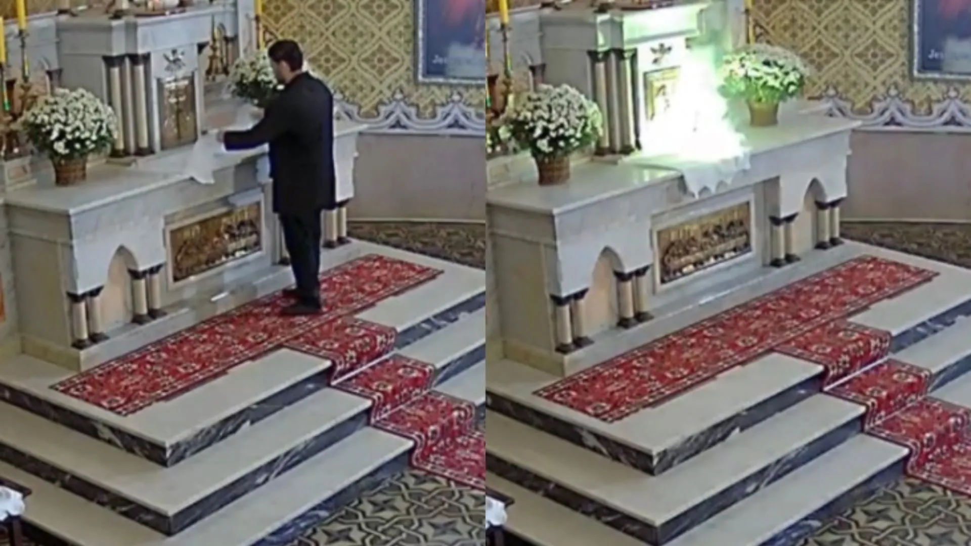 Homem detona explosivo em igreja centenária de SC
